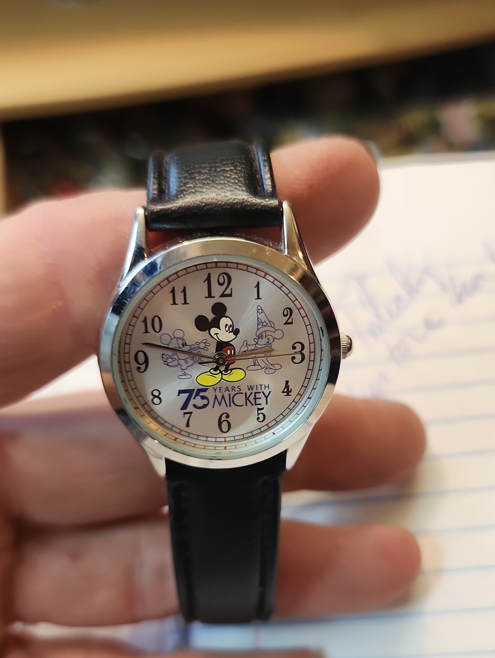 Disney 75th Y/with Mickey Watch